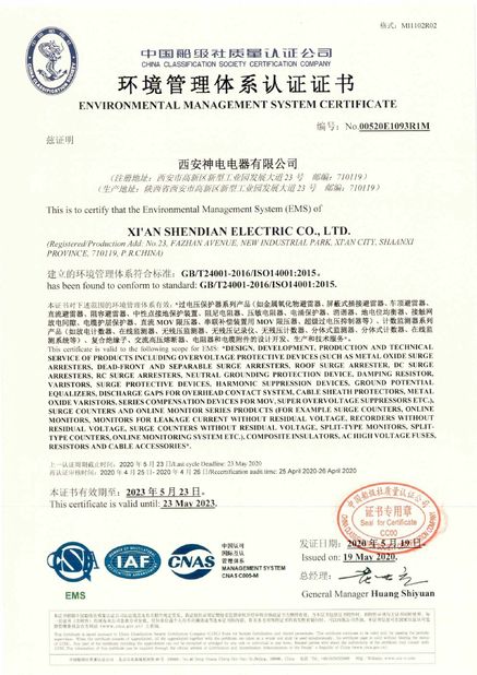 Chiny Shendian Electric Co. Ltd Certyfikaty